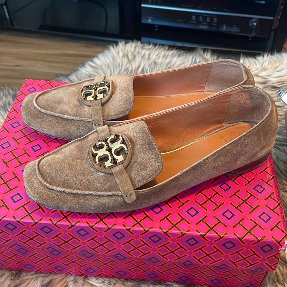 Tory Burch suede loefers